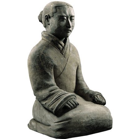 秦跽坐俑