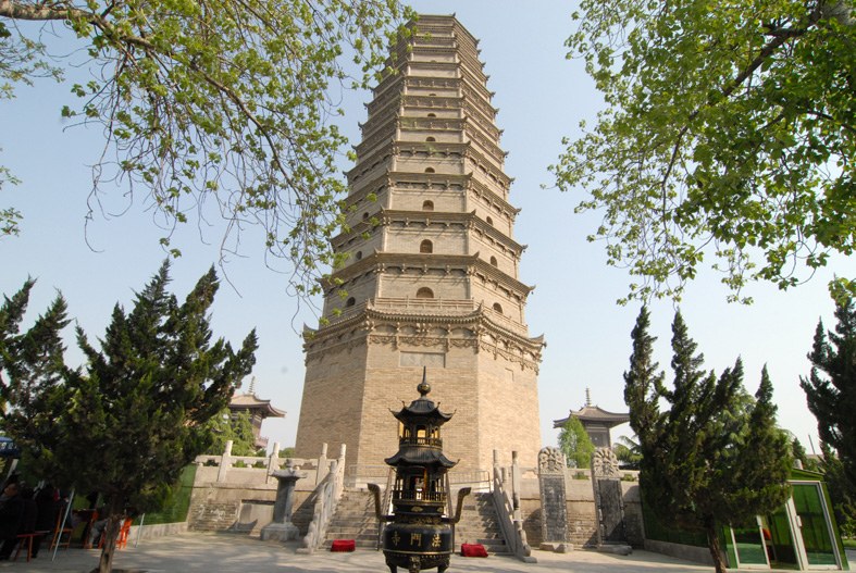 法门寺塔与寺院建筑群