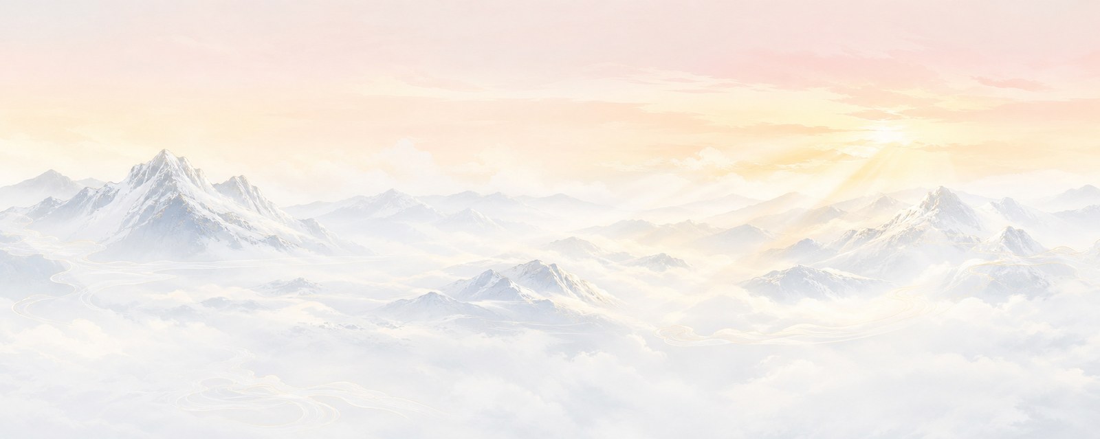 云海雪境节气图库