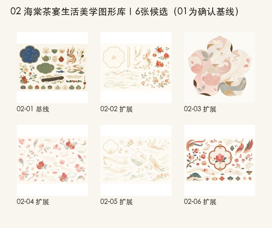 海棠茶宴生活美学图形库